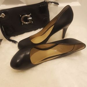 ALDO Black Leather Heel Size 40 (9)